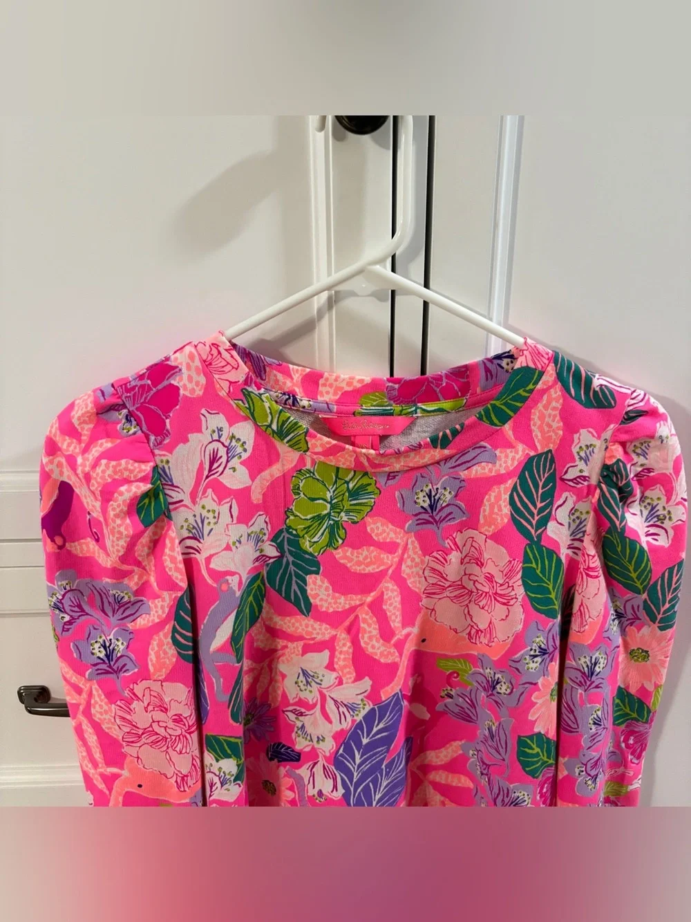 Lilly Pulitzer Jansen Sweatshirt Pink Isle Best Of Friends Size Women’s XS